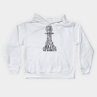 SENECA PAWNS quote-cloud by Tai's Tees Kids Hoodie